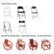 thumbnail image 5 of Party, Banquet, Holidays, Celebration Chair Covers, Folding Chair Covers, Universal Fitted Chair Slipcovers for Wedding, sky blue, 5 of 5