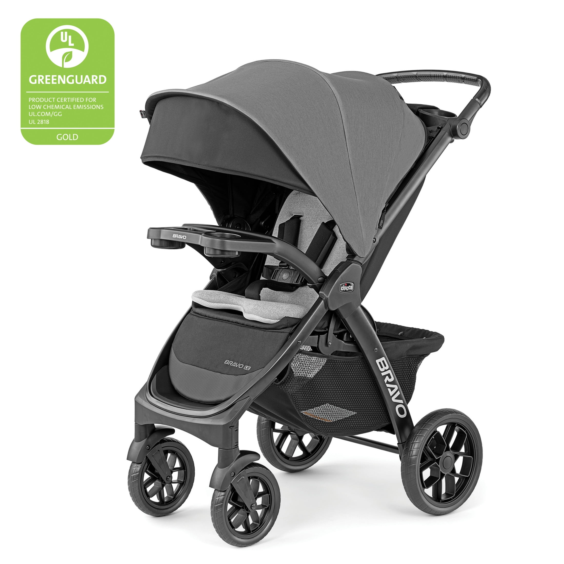 Chicco Bravo Quick-Fold Stroller - Black (Black), New - Walmart.com