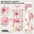 Amolife XL 68 Inch Extra Tall Cat Condo Tower with Scratching Posts