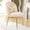 Light Khaki, variant on Ktaxon Vanity Makeup Chair Comfy Accent Chair Small Office Chair for Living Dining Room Bedroom Home Office Faux Rabbit Hair White