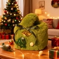 thumbnail image 4 of Juguetes, Peluches, Muñecos de peluche, Animales de peluche, Bolsa de regalo de Navidad, Embalaje de Nochebuena, Bolsa de dulces para novias, Bolsa de regalo de fibra de poliéster, 4 of 6