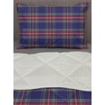 thumbnail image 3 of Plaid Comforter & Sham Bedding Set, Old Fashioned Scottish Tartan Country Style Geometric Look Abstract Arrangement, 3 pcs Duvet Set Microfiber Filling Quilt, 5 Sizes, Multicolor, by Ambesonne, 3 of 4