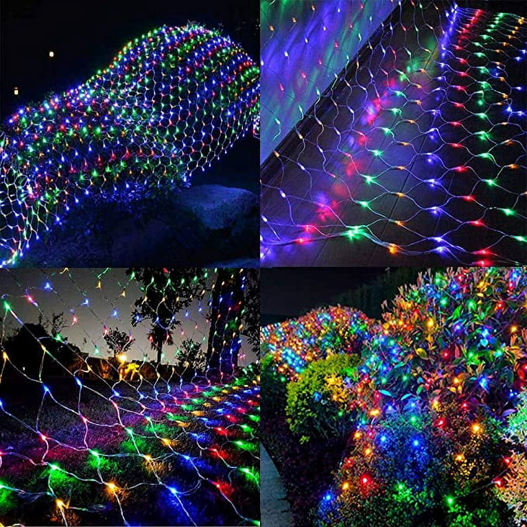 Twinkle Star 360 LEDs Spring Decor Net Lights, 12ft x 5ft 8 Modes Low  Voltage Connectable Mesh Fairy String Lights for Summer, Multi-color