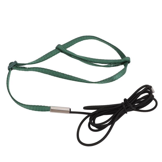 Bird Harness Leash, Soft Adjustable Nylon Webbing Ultra Light Bird Training Rope For Lovebird Green