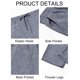 thumbnail image 5 of Pantalones Runcati para hombre, cintura elástica, cintura elástica, color azul marino, 5 of 6