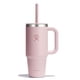 thumbnail image 1 of Vaso hidro de viaje con asa, tapa y pajita, 700 ml, color rosa, 1 of 7