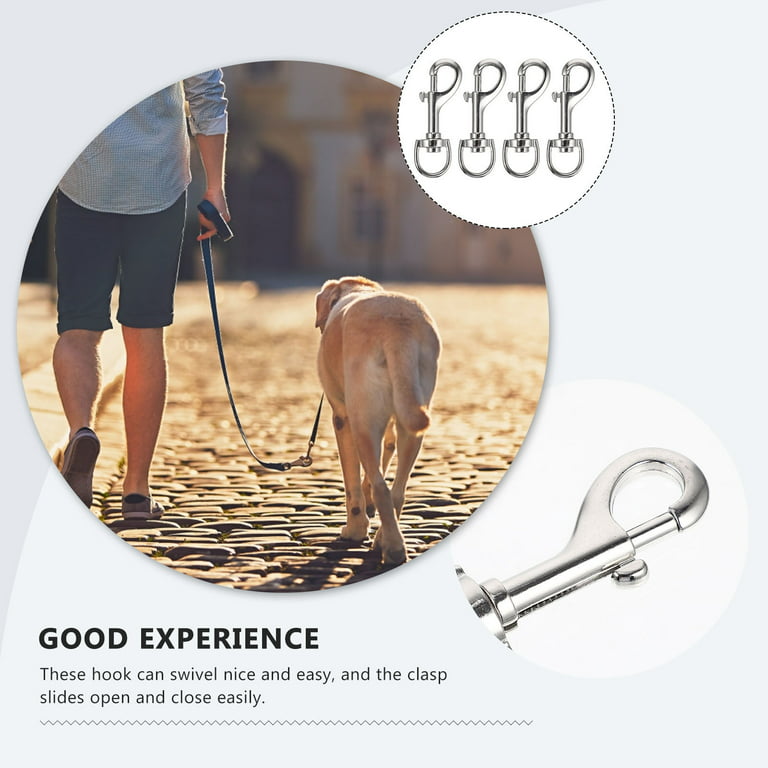 Clip Dog Collar Buckle Dog Lead Straps Hook Swivel Snap Hook