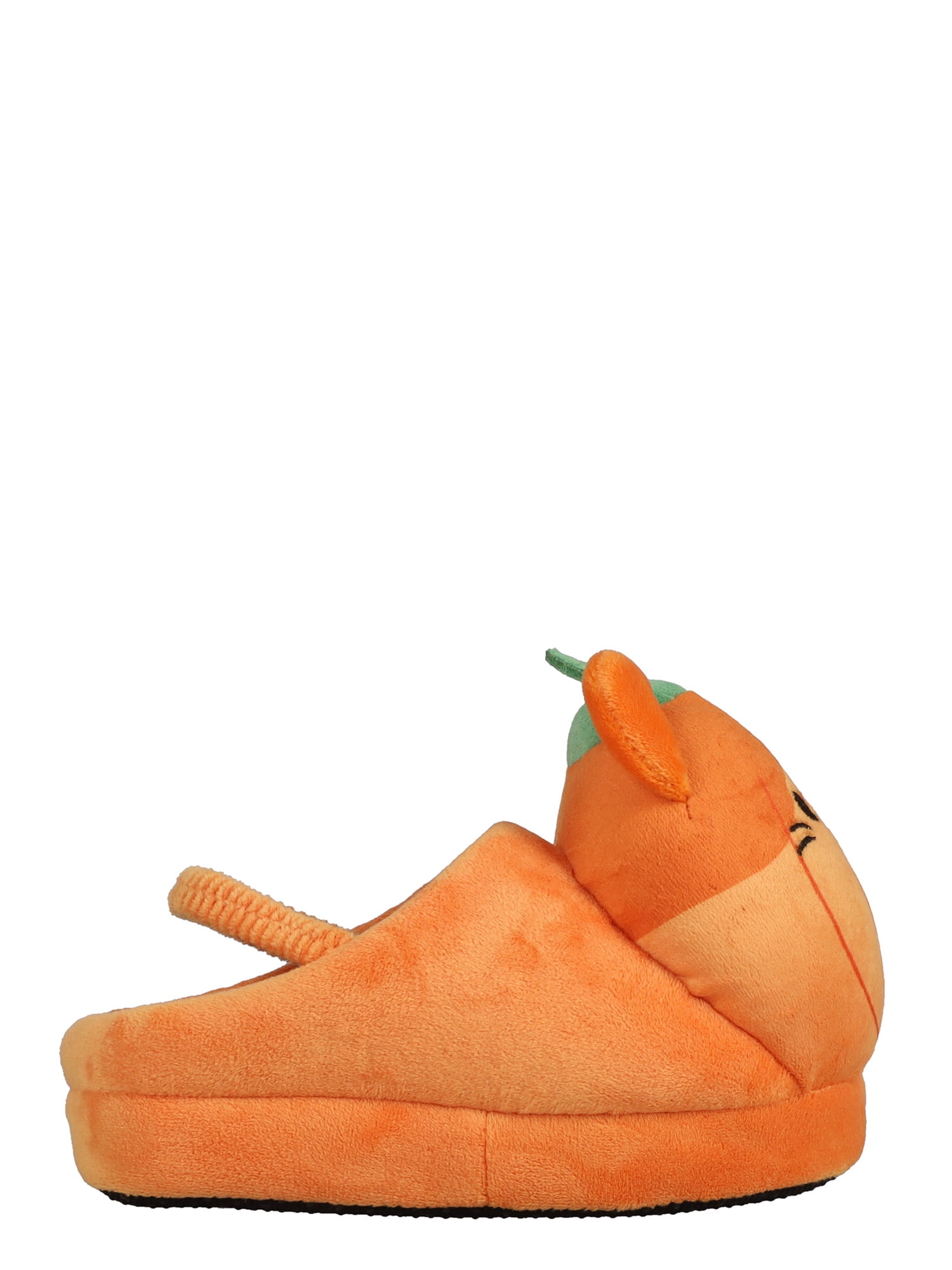 Toddler, Little & Big Kids Squishmallows Cam the Cat Orange Pumpkin Halloween Slipper