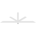 thumbnail image 4 of 96"W x 28"H x 2"D x 4"F, 7/12 Pitch, Kennewick Architectural Grade PVC Gable Bracket, 4 of 8