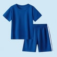 thumbnail image 2 of NOLDARES Toddler Baby Boy Summer Clothes Short Sleeve Truck T-Shirt Stretch Shorts Casual Set Blazer,3-4 Y, 2 of 4