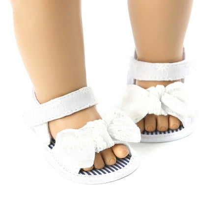 

Infant Baby Girl Cute Bowknot Anti-Slip Soft Sole Sandals Beach First Walking Slippers Casual Sneakers