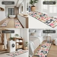 thumbnail image 5 of Boston Terrier Dog with Flower Kitchen Rugs Sets Of 3,Kitchen Runner Rugs Non Skid Washable,Decorative Kitchen Floor Mats for Kitchen,Sink,Laundry,17"x30"+ 17"x47" + 17"x59", 5 of 6