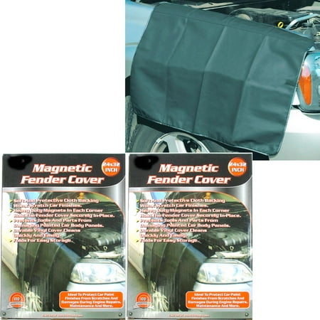 Truck Inner Fender - 2 Heavy Duty Magnetic Fender Cover 32 x 24 Car Truck Mechanic Work Mat Protector