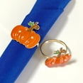 thumbnail image 4 of 6Pcs Fall Metal Napkins Rings Setting Decorations Easy-Install Pumpkin Accents for Thanksgiving Dining, 4 of 8