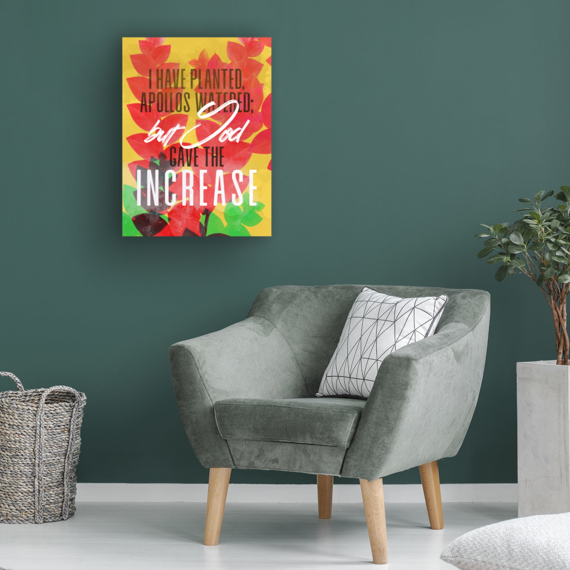 Canvas Wall Art - NUMA Art 'Increase' Wall Art for Living Room, Bedroom, or Office Décor by Trademark Fine Art - 35 x 47 Inches