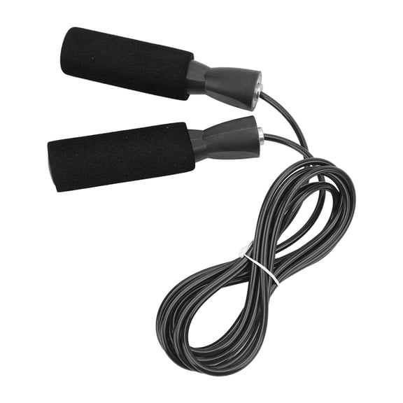 Ajustable?Skipping?Rope, ?Rope Comfortable Feeling Wide Application Soft Cushioning For Fitness For Adults Black