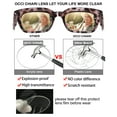 thumbnail image 4 of OCCI CHIARI 2.25 Reading Glasses Women Big Readers for Large Lady Clear Lens (1.0 1.25 1.5 1.75 2.0 2.25 2.5 2.75 3.0 3.5 4.0) with Arylic Lens (Grey, 225), 4 of 6