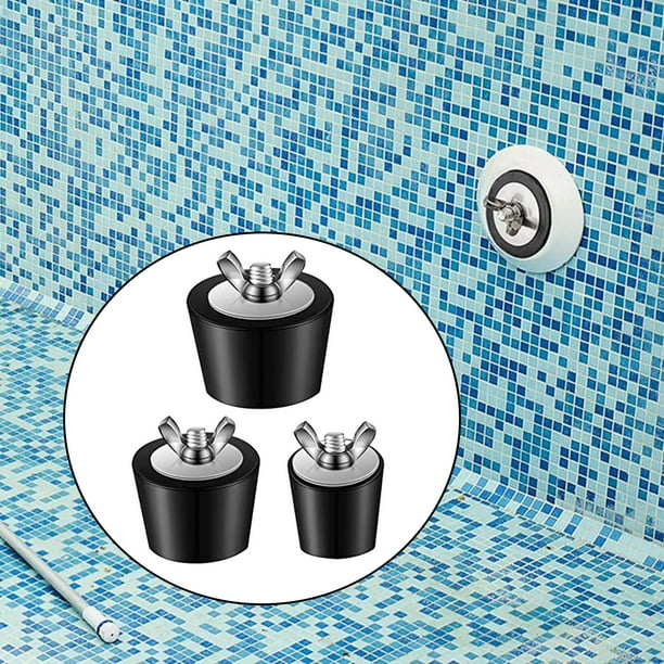 3x enchufe de línea de de piscina reemplazo de accesorios de piscina tapón de drenaje duradero resistente a bajas temperaturas 25mm/38mm/51mm shamjiam Tapón para el invierno de la piscina