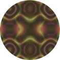 thumbnail image 1 of Ahgly Company Indoor Round Patterned Oak Brown Area Rugs, 7' Round, 1 of 6