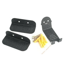 HONMEET 3-Piece Adjustable Bike Wall Hanger Set, Wall Mounted Bicycle Storage Rack, Black, Space-Saving Organizer for Garage