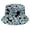 Black, variant on Bucket Hats Bucket Hats Coconut Tree Double Fisherman Hat with Sun Flower Pot Print European and Fashion Sun Shield for Outdoor Style Blue