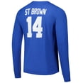 thumbnail image 3 of Men's Majestic Threads Amon-Ra St. Brown Blue Detroit Lions Name & Number Long Sleeve T-Shirt, 3 of 3
