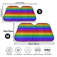 thumbnail image 3 of Haiem Colorful Glitter Rainbow Car Windshield Sun Shade - Blocks UV Rays Sun Visor Protector, Sunshade to Keep Your Vehicle Cool, Universal Fit SUV Van Sedan-, 3 of 7