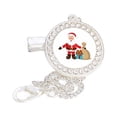thumbnail image 3 of DPTALR Christmas Baby Pacifier Initial Clip Silicone Infant Nipple Bling Newborn Pacifier, 3 of 4