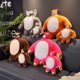 thumbnail image 4 of Almohada de cabeza pequeña de peluche, animal, oso, cabeza pequeña, músculo grande, cuerpo perezoso, zorro, unicornio, leopardo, abrazo para novio, regalo de Navidad, 4 of 5