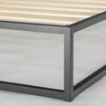 thumbnail image 4 of Mellow Modernista 10" Metal Platform Bed with Wooden Slats, Black, King, 4 of 6