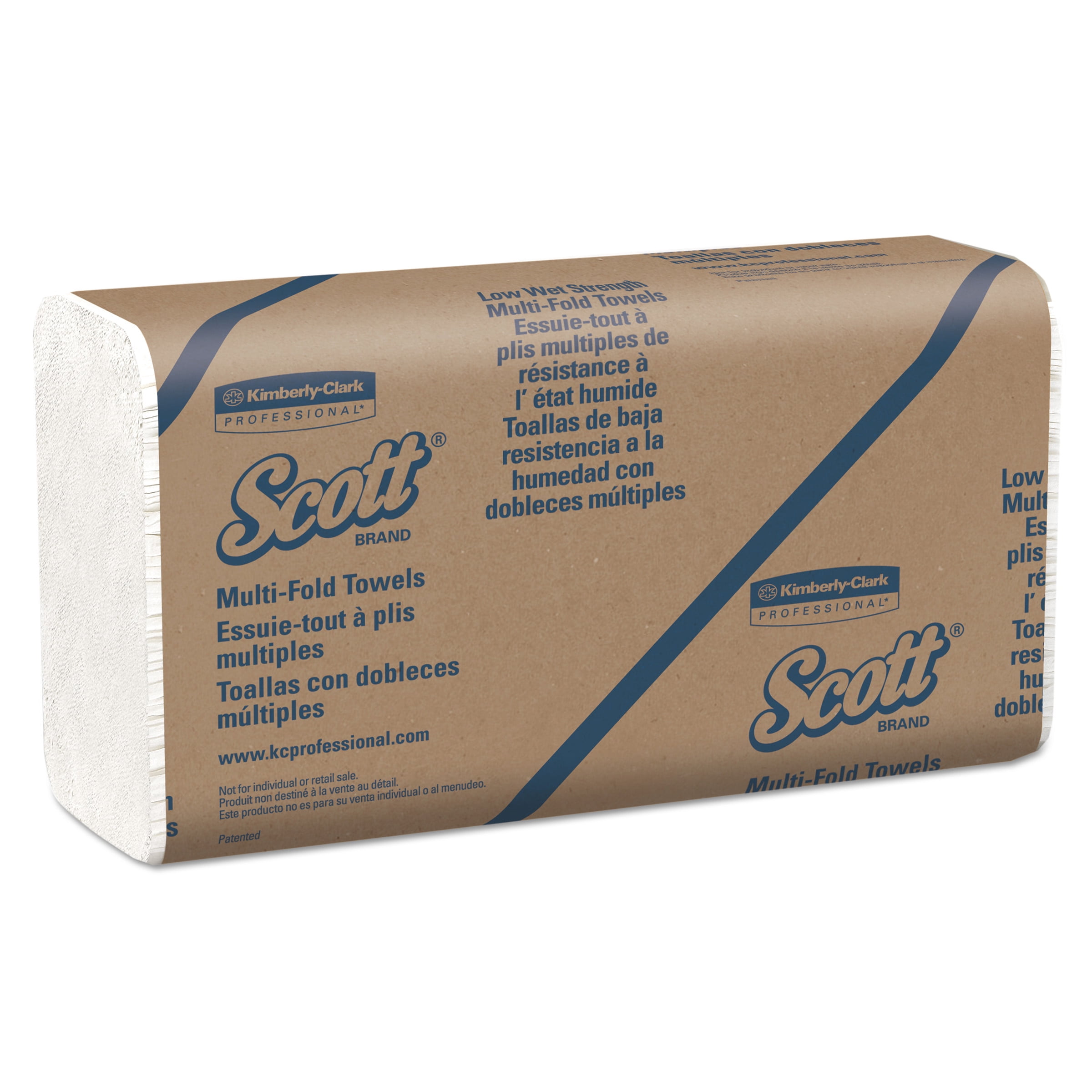 Scott Essential Multifold Paper Towels (01860), Absorbency Pockets, Low