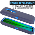 thumbnail image 4 of Value Pack for 5.7" Motorola Moto G7 Play Armor Holster Belt Clip Kickstands Hybrid Shockproof Bumper Screen Protector Dual Layer Raised Bevel Design Enhance Camera Combo Phone Case + [Blue], 4 of 4