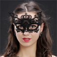 thumbnail image 3 of Black Lace Eye Face Mask Masquerade Ball Prom Halloween Decorations, 3 of 5