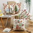 thumbnail image 6 of Nutcracker Pillow Covers Christmas Tree Pillow Cases Decorative Throw Pillows 16 x 16 Inch Set of 4 Xmas Winter Holiday Pillow Cushion Case Covers for Sofa Couch Red, 6 of 6
