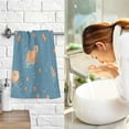 thumbnail image 7 of Yayeee 100% Cotton Hand Towels for Bathroom 16" x 28" Soft Absorbent Kitchen Towel, Capybaras Swimming, 7 of 7