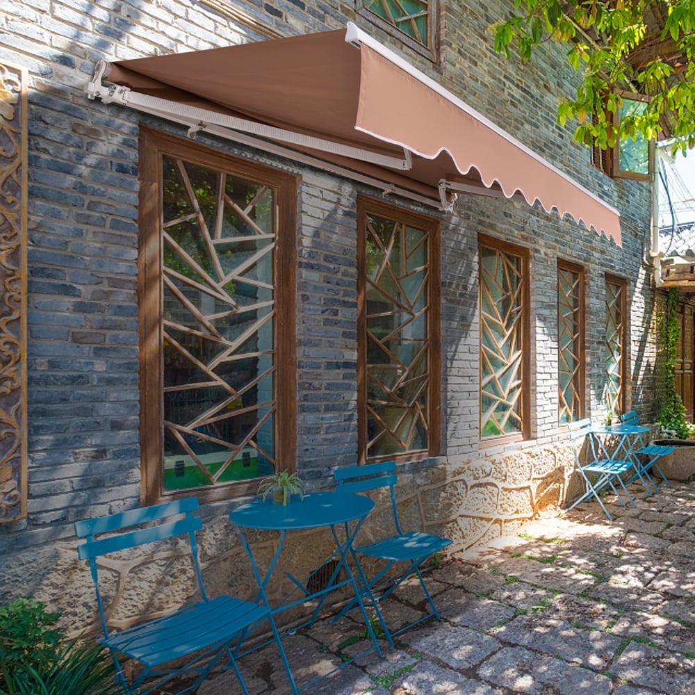 Kadyn Retractable Awning, Outdoor Sunshade Canopy Awning, UV Protection, Door Awning for house decoration, Sand Color Kadyn Retractable Awning, Outdoor Sunshade Canopy Awning, UV Protection, Door Awning for house decoration, Sand Color