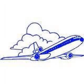 Do It Yourself Wall Decal Sticker Plane Kids Boys Bedroom