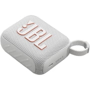 Restored JBL Go 4 - Ultra-Portable Bluetooth Speaker - White