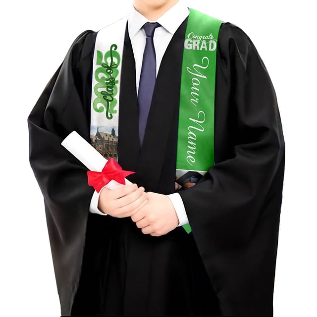 Elegant Graduation Stole Shawl For Ceremonies School Events With Pointed Collar Design Versatile Accessory Gown