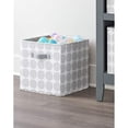 thumbnail image 5 of iDesign Dot Fabric Storage Cube Bin with Dual Side Handles, Gray, 13x13x13 Inches, 5 of 8