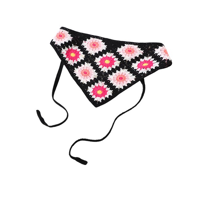 Womens Printed Headscarf Accessories Knitted Lace Headband