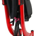 Drive Medical Nitro Euro Style Rollator Rolling Walker, Tall, Red