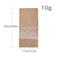 thumbnail image 3 of Cateissary Bolsa para utensilios, mangas rústicas, tenedor, cuchara, soporte, lino, cubiertos, bolsillo, boda, despedida de soltera, decoración de de Kits de decoración para fiestas Cateissary HA070753-00, 3 of 6