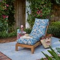 thumbnail image 2 of ARDEN Plush Modern Tufted Polyfill Chaise Cushion, 22 x 76, ARDEN x Alexandra Kay Collection, Backroad Blossom Blue, 2 of 6