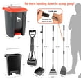 thumbnail image 3 of Dog Pooper Scooper, 7Pcs Set Poop Trash Can with Removable Inner Bucket, Long Handle Tray & Rake, 60 Waste Bags, Dog Waste Large Bin Waterproof for Outdoor, Backyard, Garden, 3 of 7