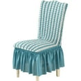 thumbnail image 4 of SDNall Bubble plaid Stretch Dining Chair Covers Slipcovers Thick With Chair Cover Skirt, 4 of 9