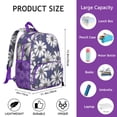 thumbnail image 5 of Boho Floral Daisy Students Backpack - Cute Yellow & White Flower Pattern, Durable Waterproof Material with Comfortable Dual Shoulder Support, 5 of 5