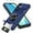 Blue, variant on Dteck for Samsung Galaxy A16 5G Case with Screen Protector, Wallet for A16 5G Case with Card Holder Store 2 Cards + 360° Rotated Ring Kickstand Heavy Duty Shockproof Cover for Samsung Galaxy A16,Black