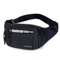 thumbnail image 3 of Mialoley Men Waterproof Waist Bag with Zip Letter Print Crossbody Chest Bag, 3 of 6