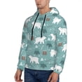 thumbnail image 3 of Fotbe Men's Hoodie with whiter Snow bear Print Pattern - Kangaroo Pocket Pullover Hooded Sweatshirt, Perfect for Daily Wear, Travel, and Home-XX-Large, 3 of 7